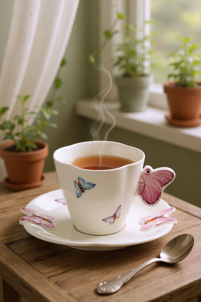 Wolff Rojemic Porcelain Coffee Cup Set of 2