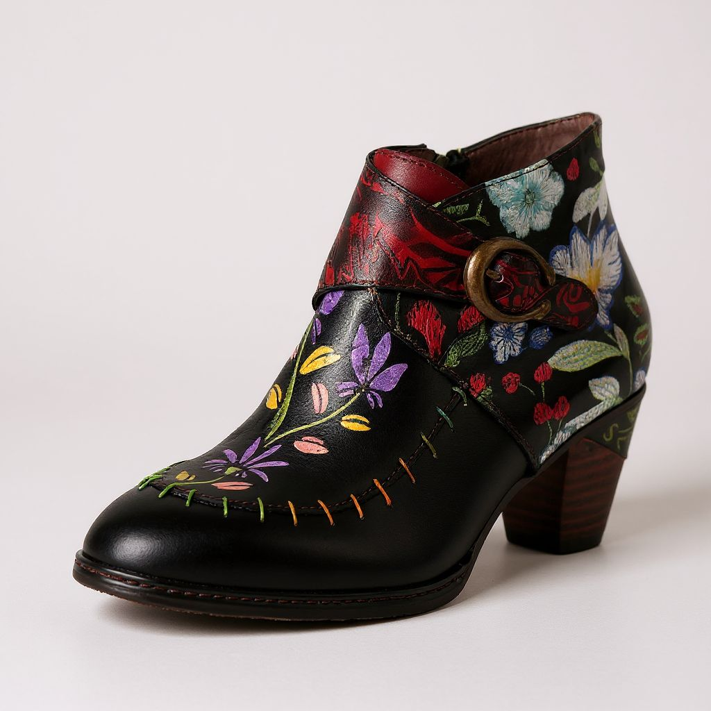 Up-cycled Socofy Boho Western Boot