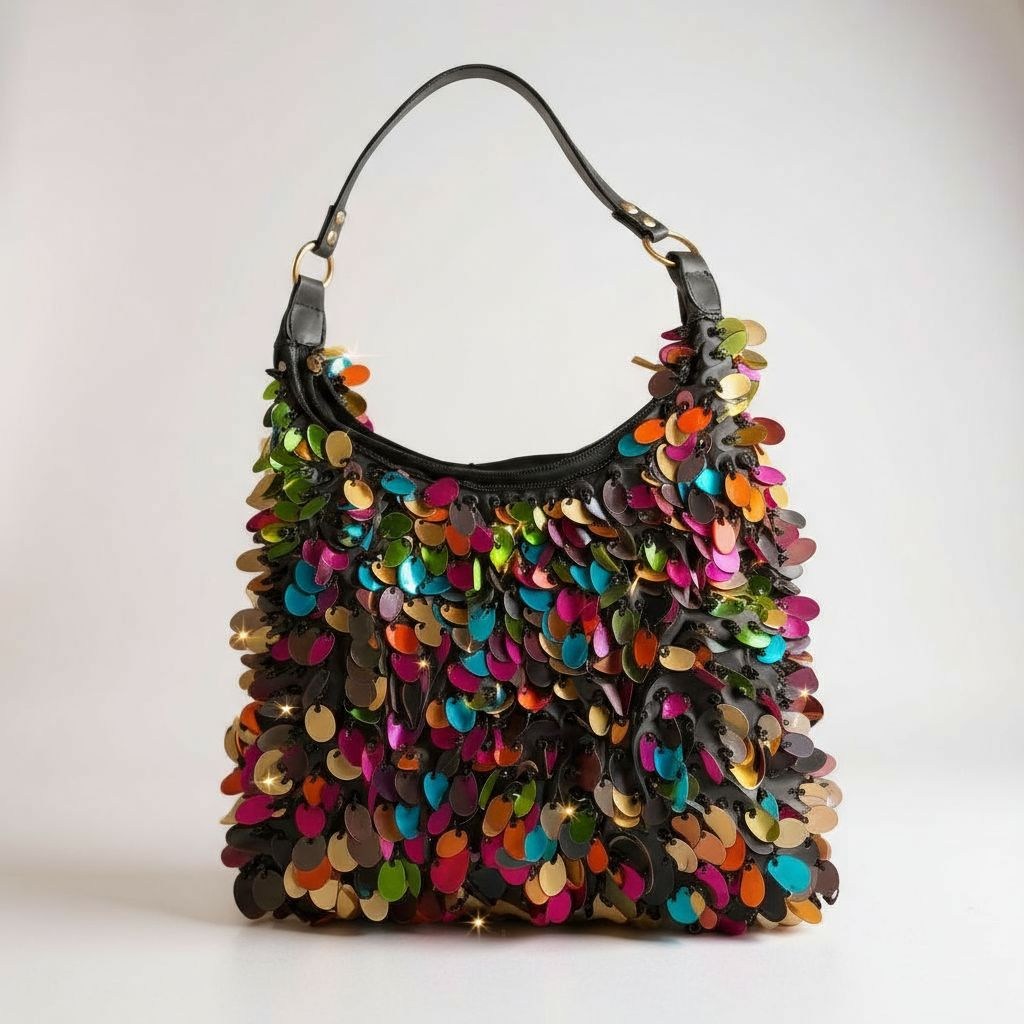 Up-cycled Multi color Sex In The City Bag