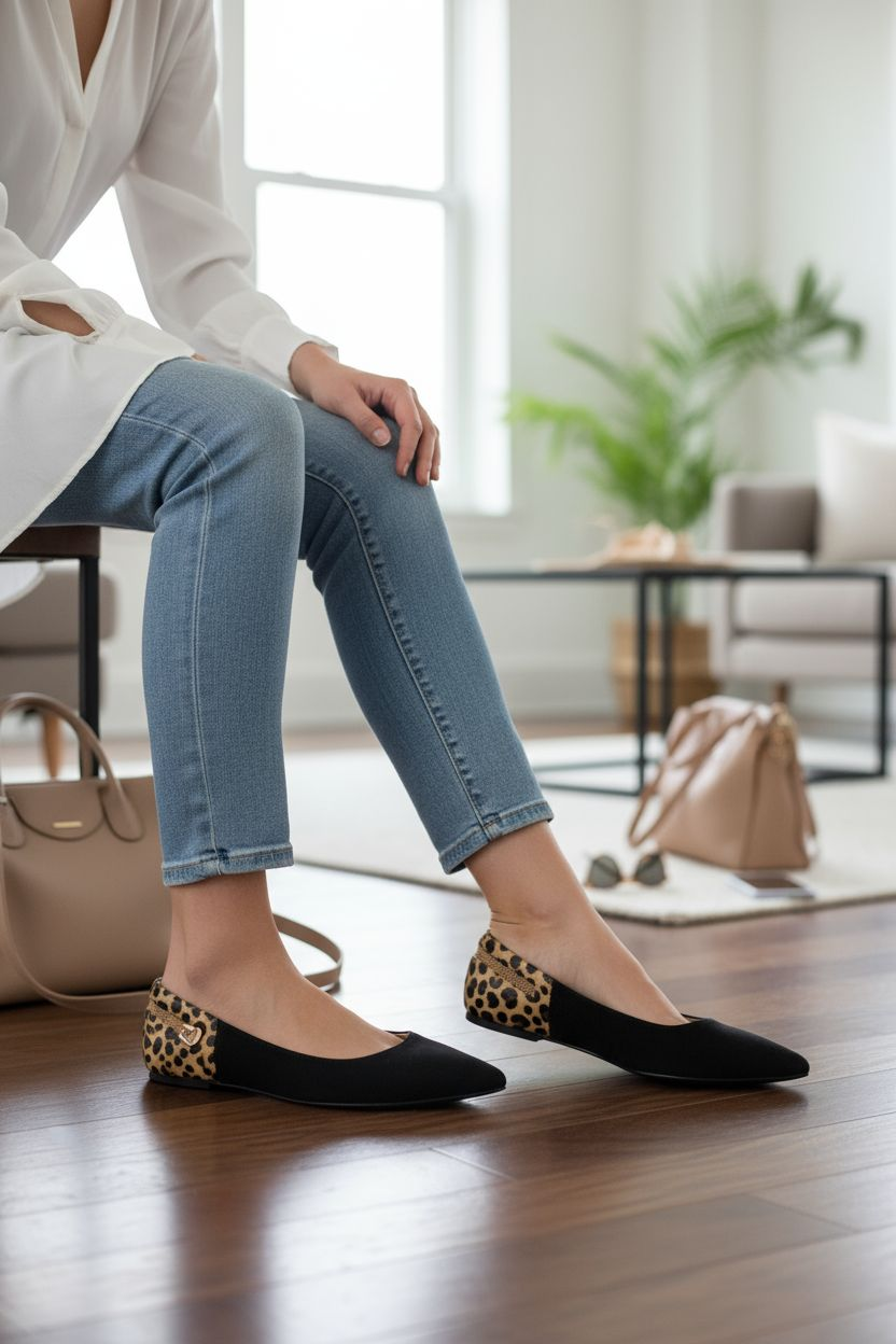 The Bellini Novatto  Leopard Flats