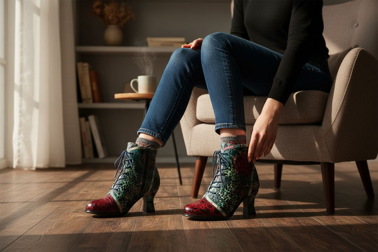 Up-cycled L'Artiste 1920's Concert Bootie